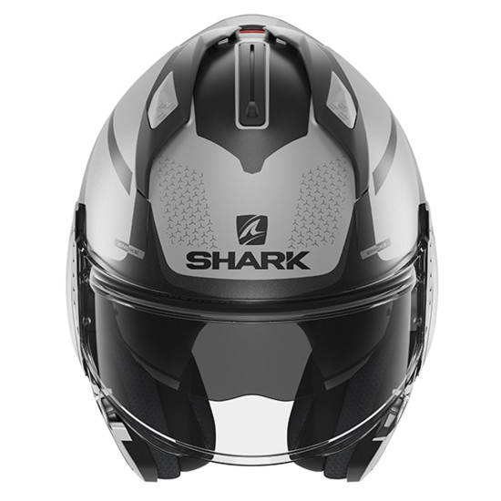 Shark Evo GT Encke Matt Silver Anthracite Motorcycle Helmet £408.49 Flip Front Motorcycle Helmets - SKU 235/HE8915E/SAK1 from RaceLeathers Motorcycle Clothing