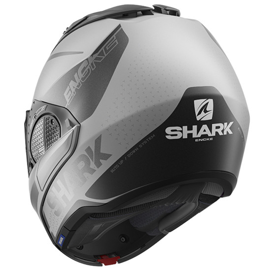 Shark Evo GT Encke Matt Silver Anthracite Motorcycle Helmet £408.49 Flip Front Motorcycle Helmets - SKU 235/HE8915E/SAK1 from RaceLeathers Motorcycle Clothing