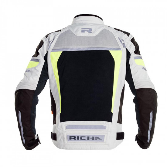 Richa Airstorm WP Jacket Grey Fluo Mens Motorcycle Jackets - SKU 082/AIRSTO/GF/02
