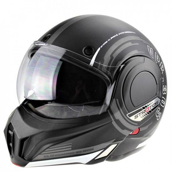 Viper F242 Reverse Revo Graphic Flip Front Motorcycle Helmets - SKU A256RevoGraphicXS