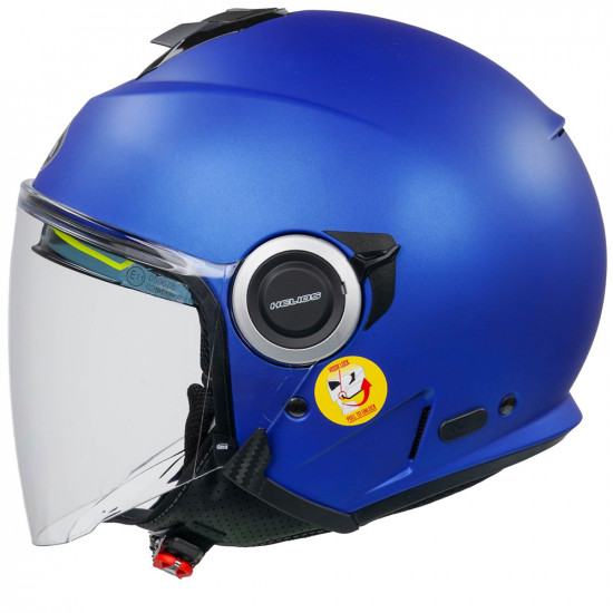 Airoh Helios Matt Blue Helmet Open Face Helmets - SKU ARH145L