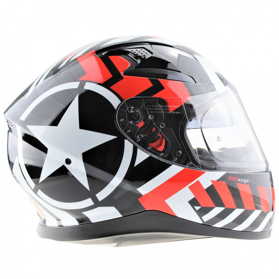Viper RSV95 Radar Black Red Helmet Full Face Helmets - SKU A225RadarBlackRedXS