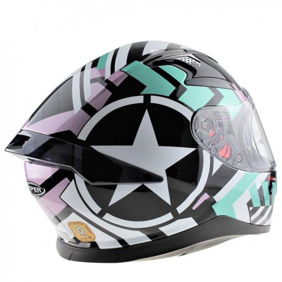 Viper RSV95 Radar Teal Lilac Helmet