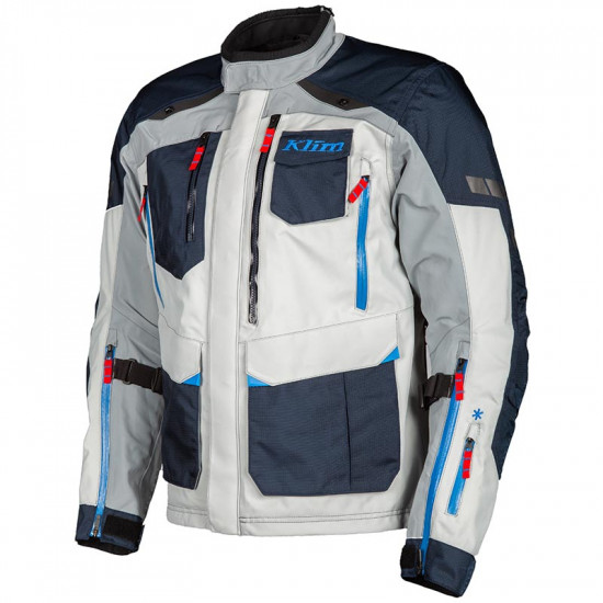 Klim Carlsbad Goretex Jacket Navy Blue Cool Grey Mens Motorcycle Jackets - SKU 6029-002-160-222