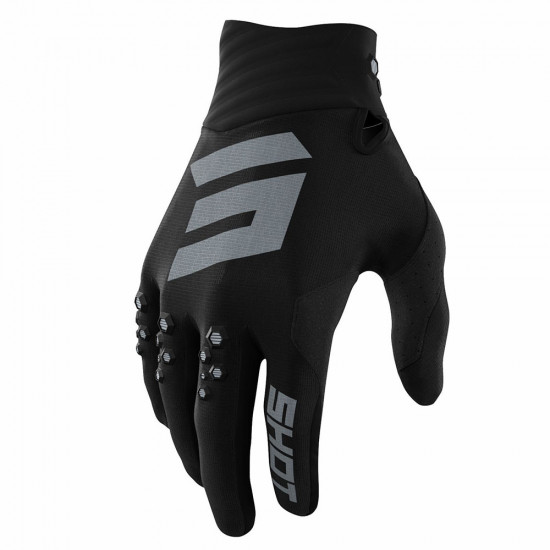 Shot 2022 Contact Gloves Contact Black £29.49 Off Road Gloves - SKU A09-13B8-A01-08 from RaceLeathers Motorcycle Clothing