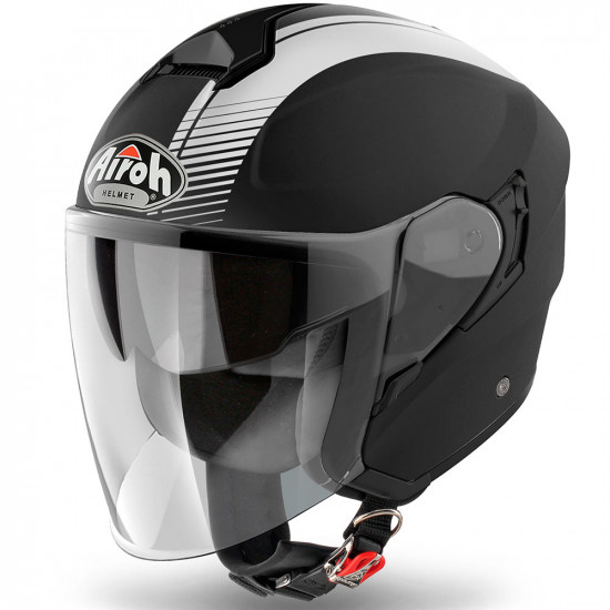 Airoh Hunter - Simple Matt Black Open Face Helmets - SKU ARH039L