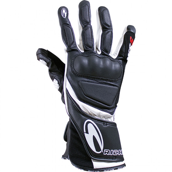 Richa WSS Leather Gloves Black White