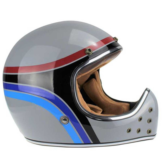 Viper VPR.303 F701 MX Retro Stripe £124.95 Full Face Helmets - SKU A276RetroStipeXS from RaceLeathers Motorcycle Clothing