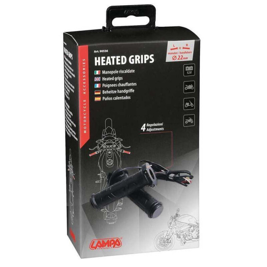 Lampa 12v Motorcycle Heated Grips - No Bulky Controller £49.99 Road Bike Accessories - SKU L-90536 from RaceLeathers Motorcycle Clothing