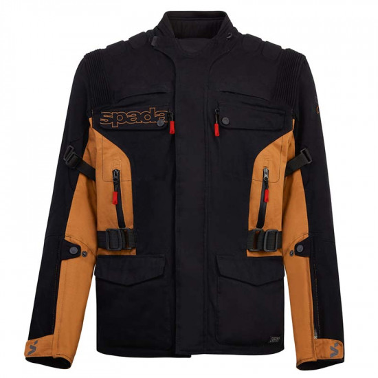 Spada Ascent V3 CE Jacket Black Tan Mens Motorcycle Jackets - SKU 0820333