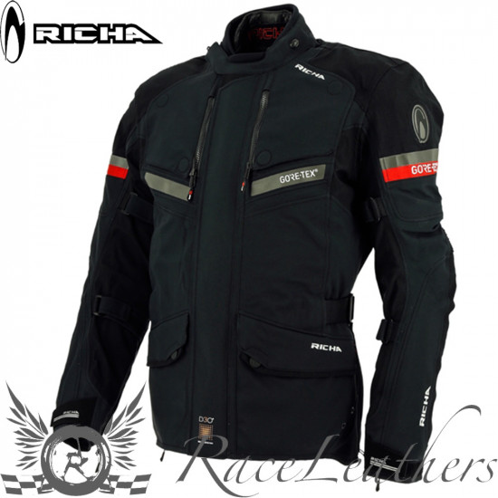 Richa Atlantic GTX Black Mens Motorcycle Jackets - SKU 082/ATLANJ/BK/02