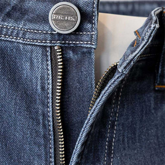 Richa Carter Jean Stone Wash Short £139.99 Motorcycle Jeans - SKU 082/CARTES/SW/30 from RaceLeathers Motorcycle Clothing