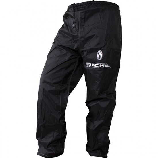 Richa Rain Warrior Waterproof Trousers Black Waterproofs - SKU 082/RAINTR/BK/01