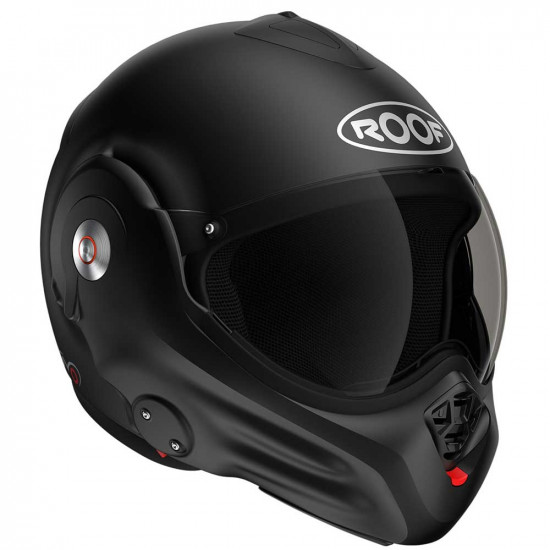 Roof Desmo Matt Black Flip Front Motorcycle Helmets - SKU RDESMO MB 54