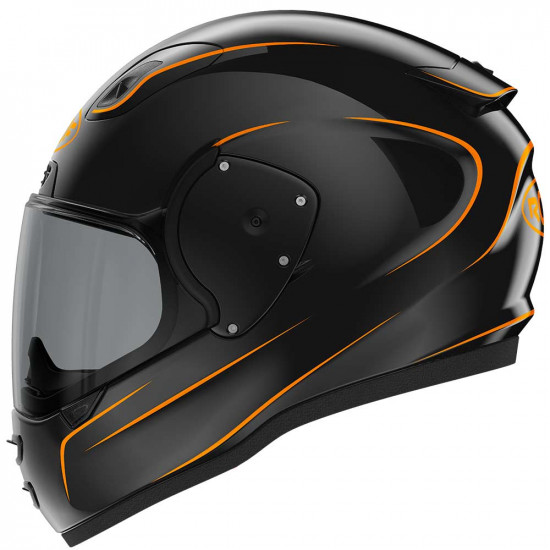 Roof RO200 Neon Black Orange Helmet Full Face Helmets - SKU RRO200 NEON BO 54