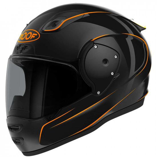 Roof RO200 Neon Black Orange Helmet Full Face Helmets - SKU RRO200 NEON BO 54