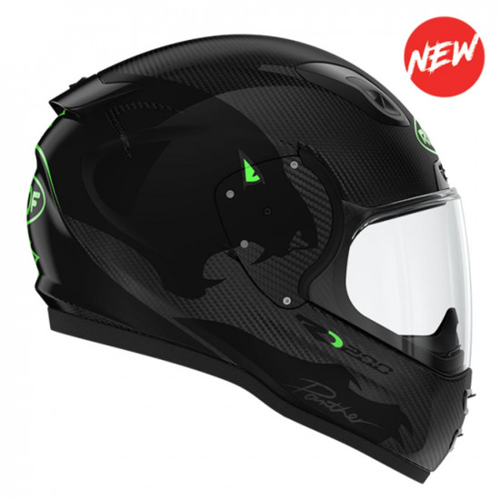 Roof Ro200 Panther Black Fluo Green Full Face Helmets £524.99