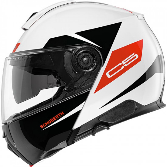 Schuberth C5 Eclipse Red Flip Front Motorcycle Helmets - SKU 910C5ECRD53