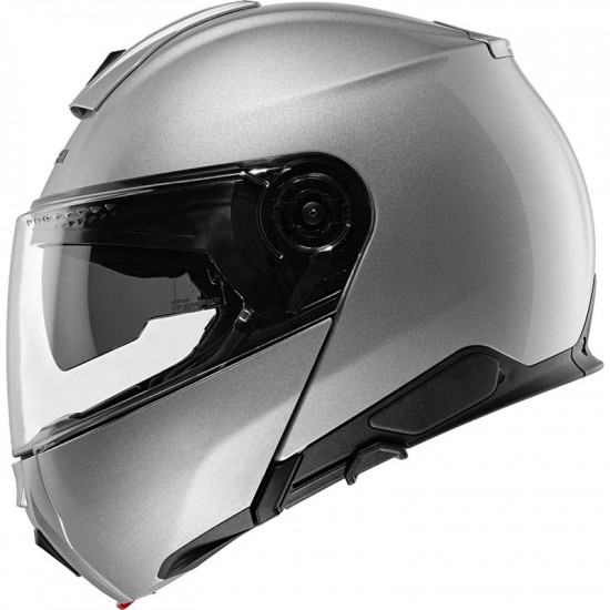 Schuberth C5 Gloss Silver Flip Front Motorcycle Helmets - SKU 910C5GS53