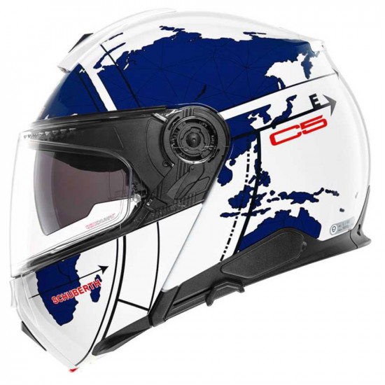 Schuberth Helmets C5 Globe Blue £619.95 Flip Front Motorcycle Helmets - SKU 910C5GLOU53 from RaceLeathers Motorcycle Clothing