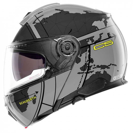 Schuberth Helmets C5 Globe Grey £619.95 Flip Front Motorcycle Helmets - SKU 910C5GLOG53 from RaceLeathers Motorcycle Clothing