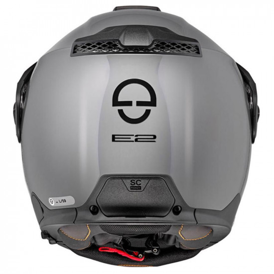 Schuberth Helmets E2 Concrete Grey Flip Front Motorcycle Helmets - SKU 910E2CG53