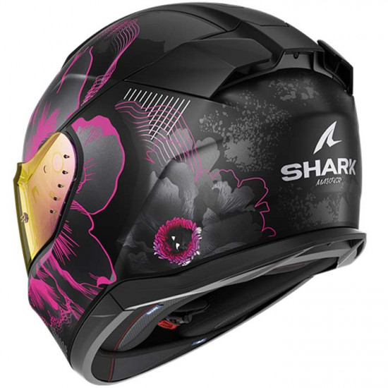 Shark D-Skwal 3 Mayfer Matt Black Anthracite Violet Full Face Helmets - SKU 210/HE0927E/KVA1