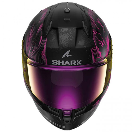 Shark D-Skwal 3 Mayfer Matt Black Anthracite Violet Full Face Helmets - SKU 210/HE0927E/KVA1