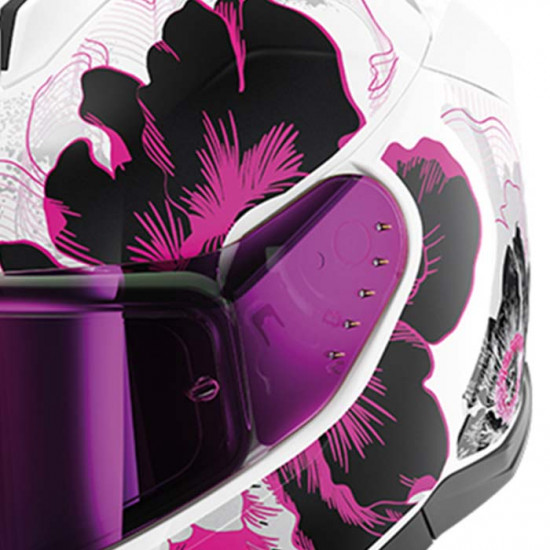 Shark D-Skwal 3 Mayfer White Violet Anthracite £218.49 Full Face Helmets - SKU 210/HE0926E/WVA1 from RaceLeathers Motorcycle Clothing