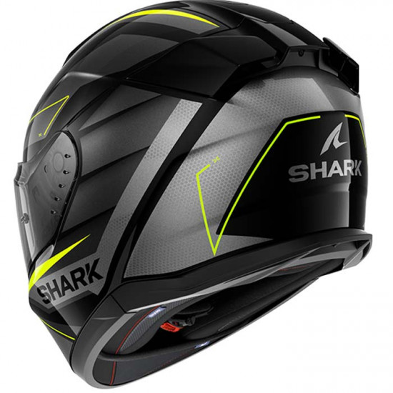 Shark D-Skwal 3 Sizler Black Anthracite Yellow Full Face Helmets - SKU 210/HE0922E/KAY1