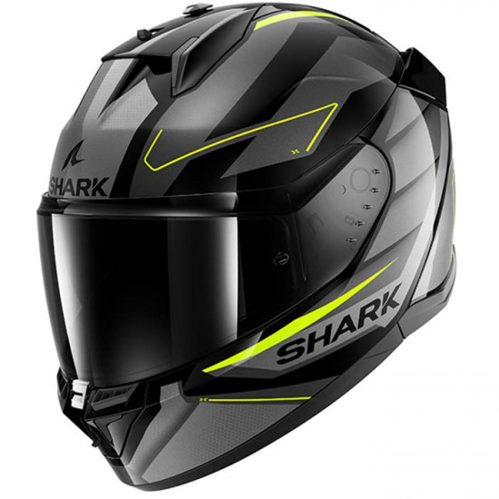 Shark D-Skwal 3 Sizler Black Anthracite Yellow Full Face Helmets - SKU 210/HE0922E/KAY1