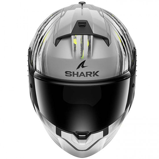 Shark Ridill 2 Assya Silver Anthracite Yellow £170.99 Full Face Helmets - SKU 210/HE1120E/SAY1 from RaceLeathers Motorcycle Clothing