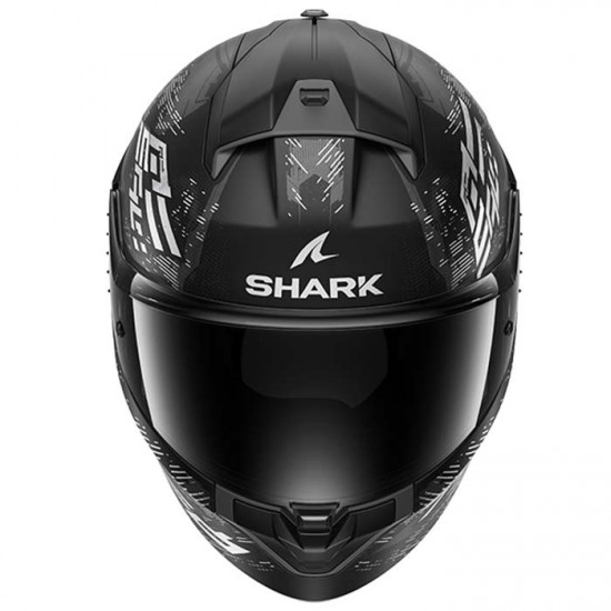 Shark Ridill 2 Molokai Matt Black White Silver £170.99 Full Face Helmets - SKU 210/HE1110E/KWS1 from RaceLeathers Motorcycle Clothing