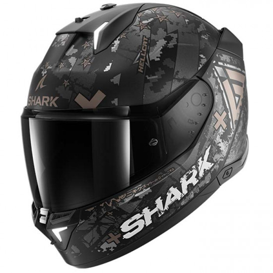 Shark Skwal I3 Hellcat Matt Black Chrome + Free Dark Visor