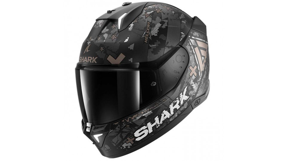 Shark Skwal I3 Hellcat Matt Black Chrome + Free Dark Visor