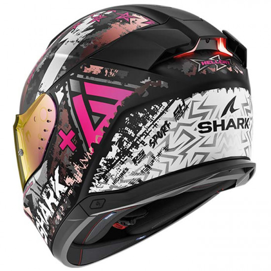 Shark Skwal I3 Hellcat Matt Black Violet + Free Iridium Pink Visor Full Face Helmets - SKU 210/HE0829E/KUV1