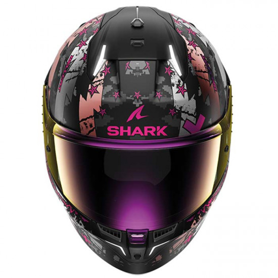 Shark Skwal I3 Hellcat Matt Black Violet + Free Iridium Pink Visor £313.49 Full Face Helmets - SKU 210/HE0829E/KUV1 from RaceLeathers Motorcycle Clothing