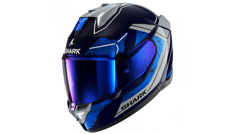 Shark Skwal i3 Rhad Blue Black Silver