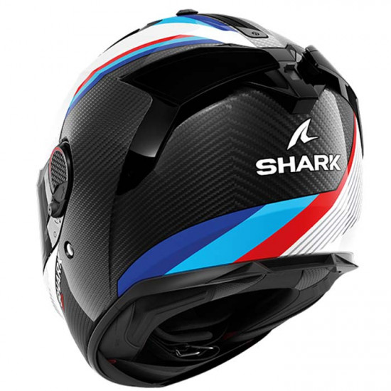 Shark Spartan GT Pro Dokhta Carbon White Blue Red £474.99 Full Face Helmets - SKU 200/HE1306E/DWB1 from RaceLeathers Motorcycle Clothing