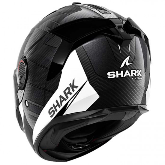 Shark Spartan GT Pro Kultram Carbon Black White Full Face Helmets - SKU 200/HE1310E/DWK1