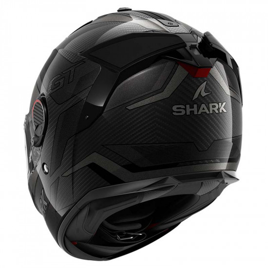 Shark Spartan GT Pro Ritmo Carbon Black Grey Red £474.99 Full Face Helmets - SKU 200/HE1355E/DAU1 from RaceLeathers Motorcycle Clothing
