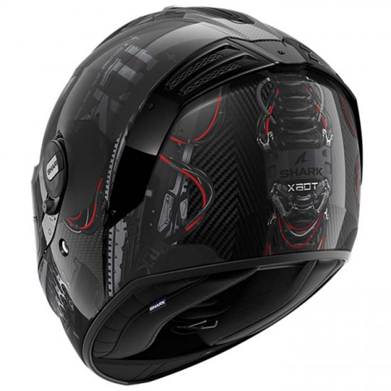 Shark Spartan RS Carbon Xbot Black Anthracite Red £399.99 Full Face Helmets - SKU 200/HE8157E/DAA1 from RaceLeathers Motorcycle Clothing