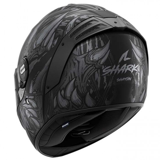 Shark Spartan RS Shaytan Matt Black Anthracite Silver Full Face Helmets - SKU 200/HE8115E/KAA1