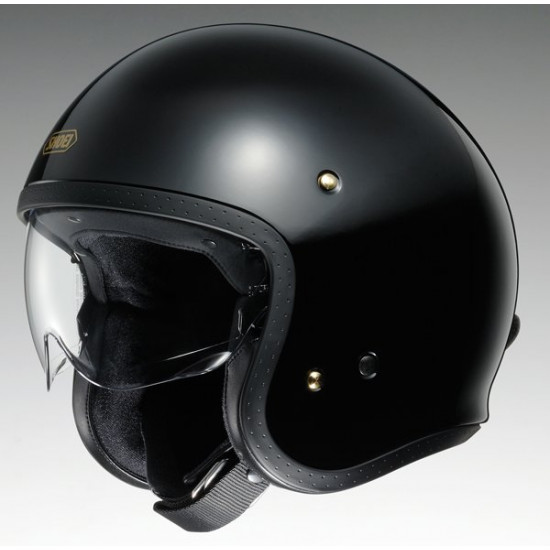 Shoei J.O. Gloss Black Open Face Helmets - SKU 0597211