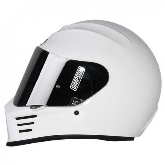 Simpson Speed Gloss White Full Face Helmets - SKU STFESPE1SOLWHT02