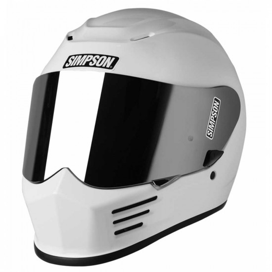 Simpson Speed Gloss White Full Face Helmets - SKU STFESPE1SOLWHT02
