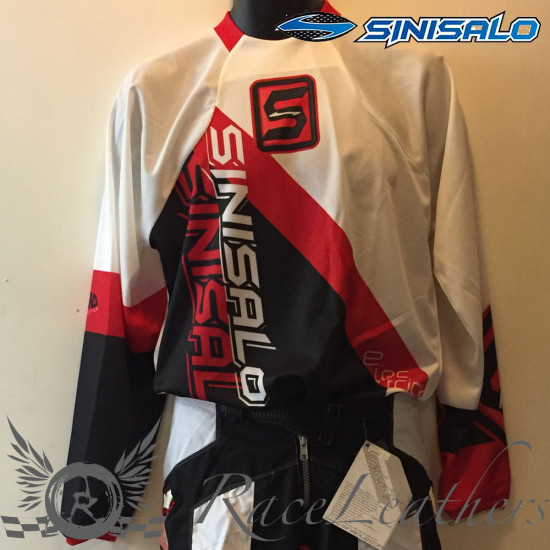 Sinisalo Kids Red Electrick MX Jersey Motocross Shirts - SKU RLSINKIDELEREDJERS