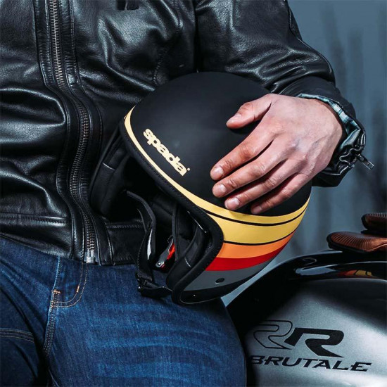 Spada Ace Ranger Matt Black Helmet Open Face Helmets - SKU 0826564