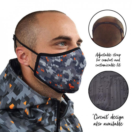 SPADA FACE MASK & FILTER- CAMO DESIGN LARGE £8.99 Rider Accessories - SKU 0778993 from RaceLeathers Motorcycle Clothing