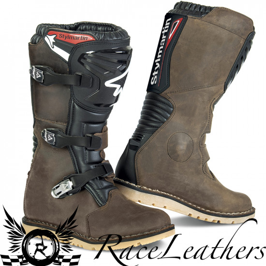 Stylmartin Impact RS WP Off Road Brown Adults MX Boots - SKU SM-OR-IPT-RS-BRN-38